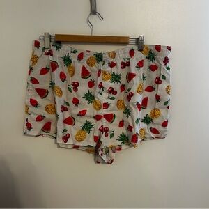 PINK Vitoria secret Fruit Print Boxer Shorts size XL